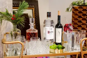 home bar setup
