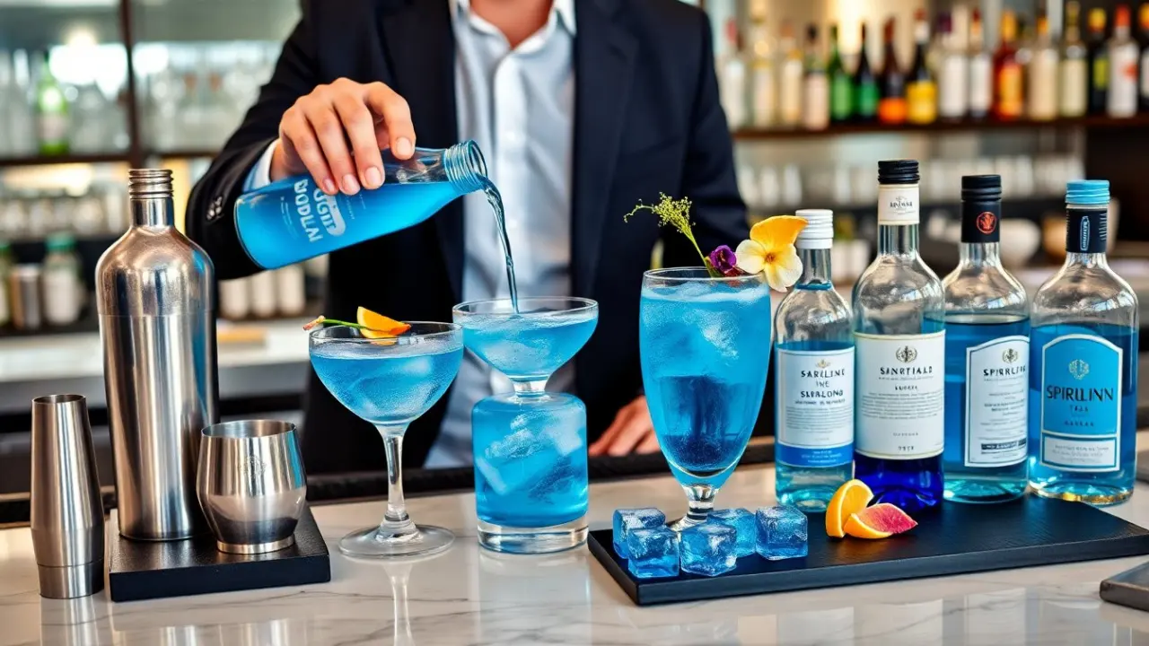 blue vodka cocktails
