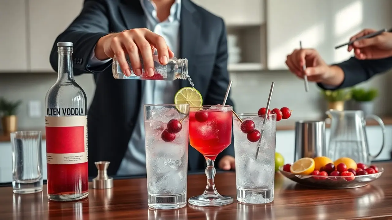 vodka and cranberry cocktails