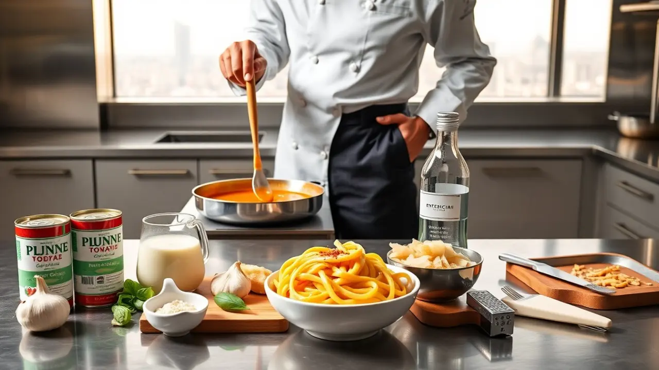 what is vodka sauce made of